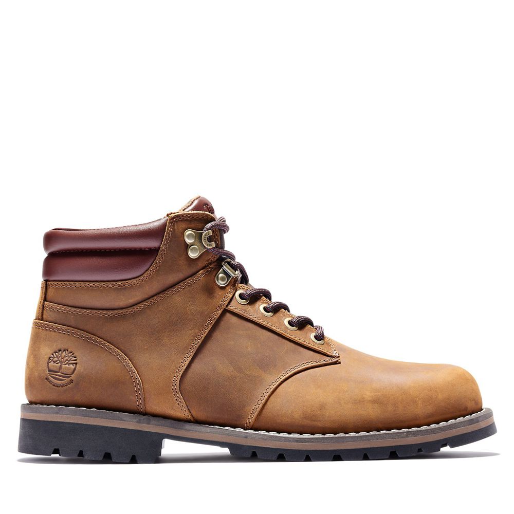 Timberland Παπούτσια Πεζοπορίας Ανδρικα Καφε - Redwood Falls Waterproof Mid - Greece 6105742-CR